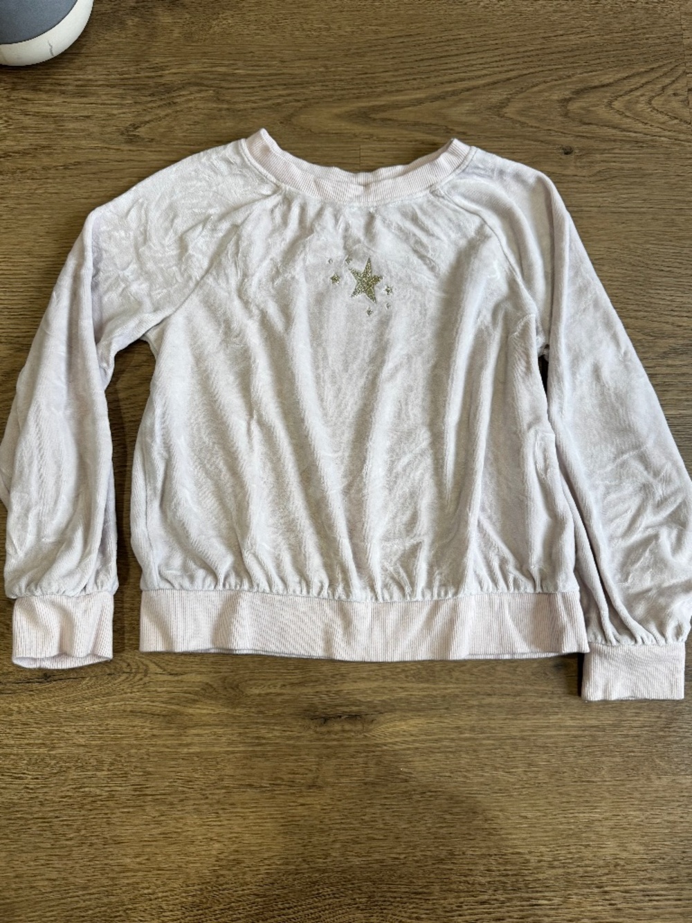 Cat & Jack Girls M 8 Pink Gold Star Lightweight Sweatshirt
